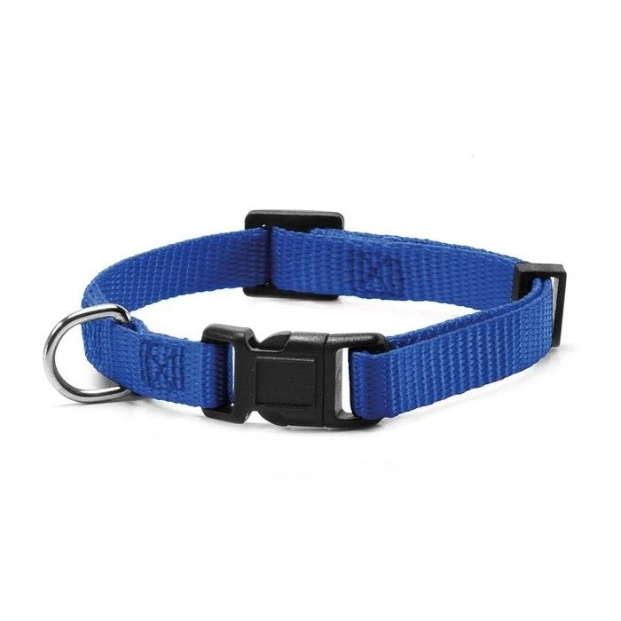 Collare per cani in nylon con clip di chiusura in plastica S