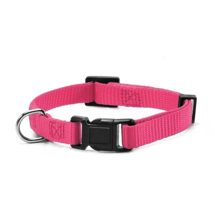 Collare per cani in nylon con clip di chiusura in plastica S