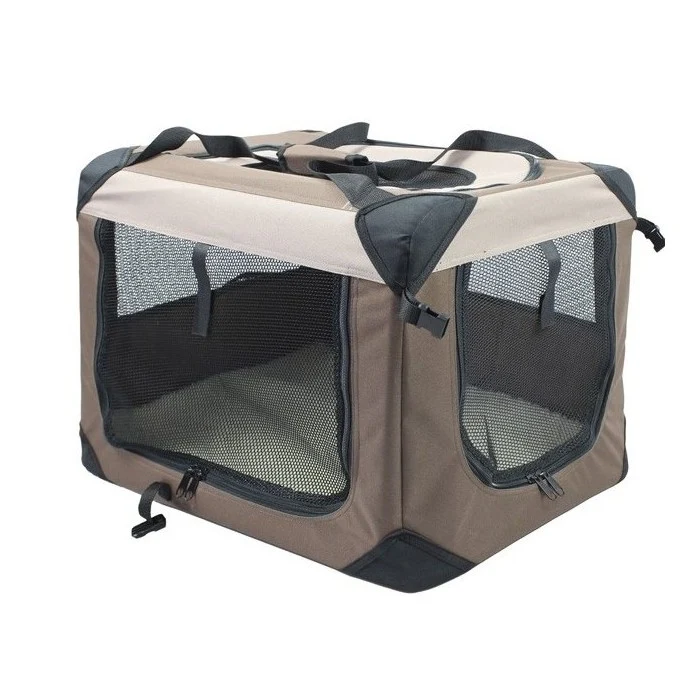 Gabbia water-resistant ripiegabile in tessuto per trasporto cani