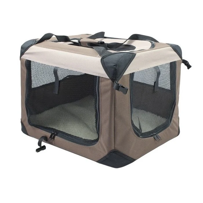 Gabbia water-resistant ripiegabile in tessuto per trasporto cani