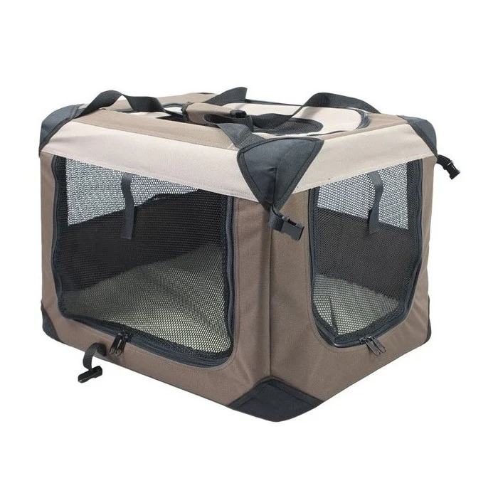 Gabbia water-resistant ripiegabile in tessuto per trasporto cani