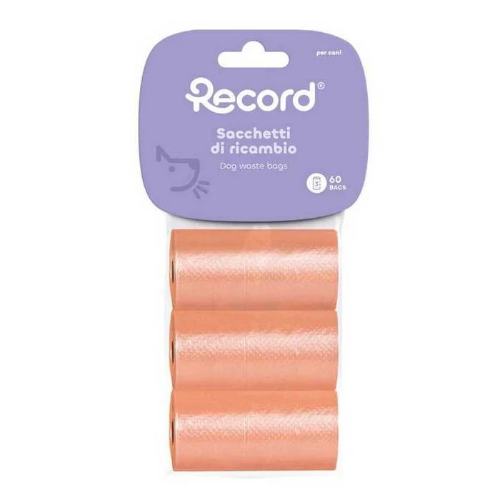 Set 6 ricariche da 20 sacchetti igienici per cani 27,5x30 cm