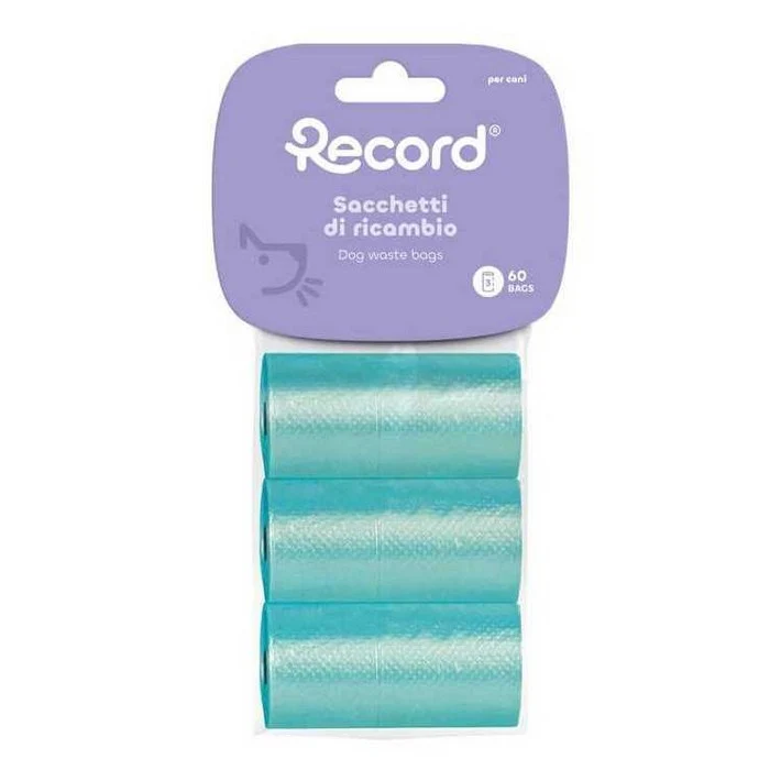 Set 6 ricariche da 20 sacchetti igienici per cani 27,5x30 cm
