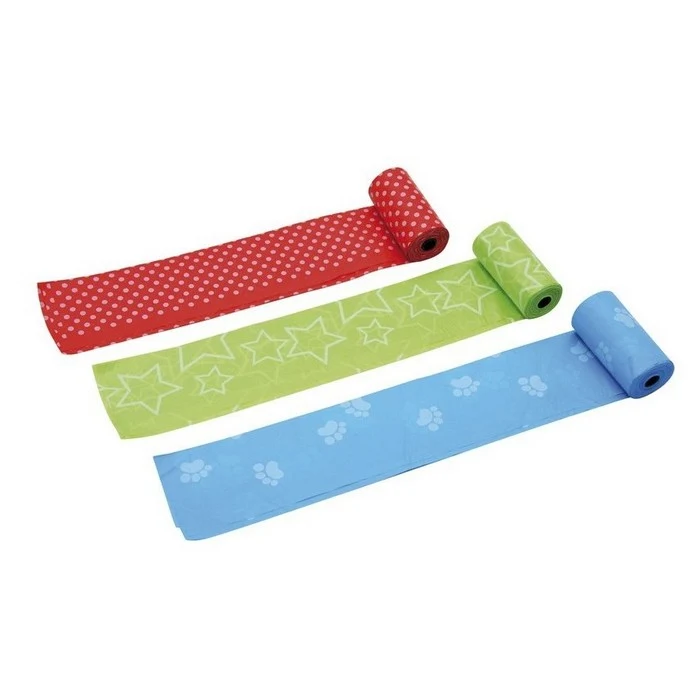 Set 3 ricariche da 30 sacchetti igienici per cani 27x30 cm
