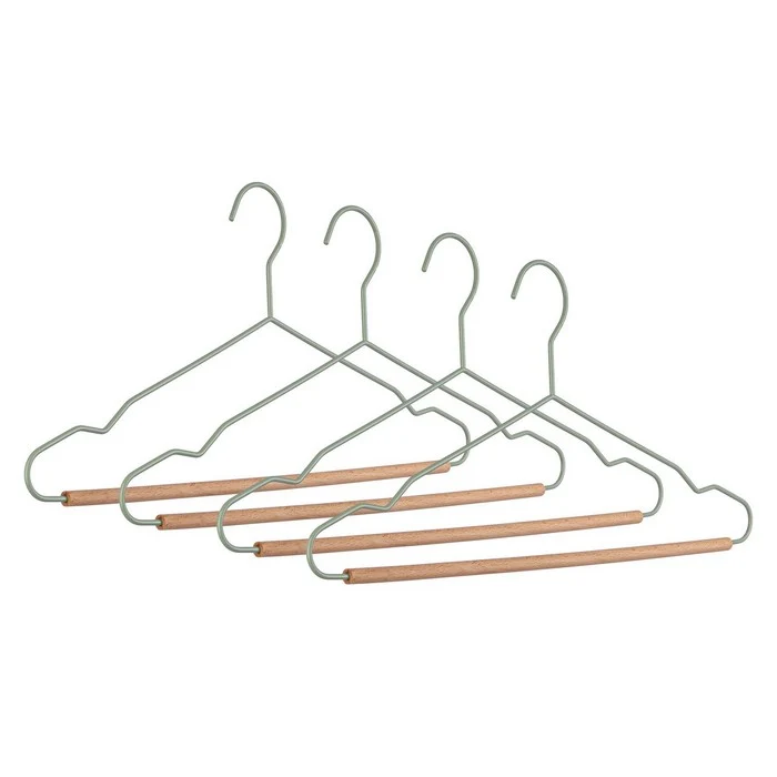 Set 4 grucce in metallo e legno - Pastel