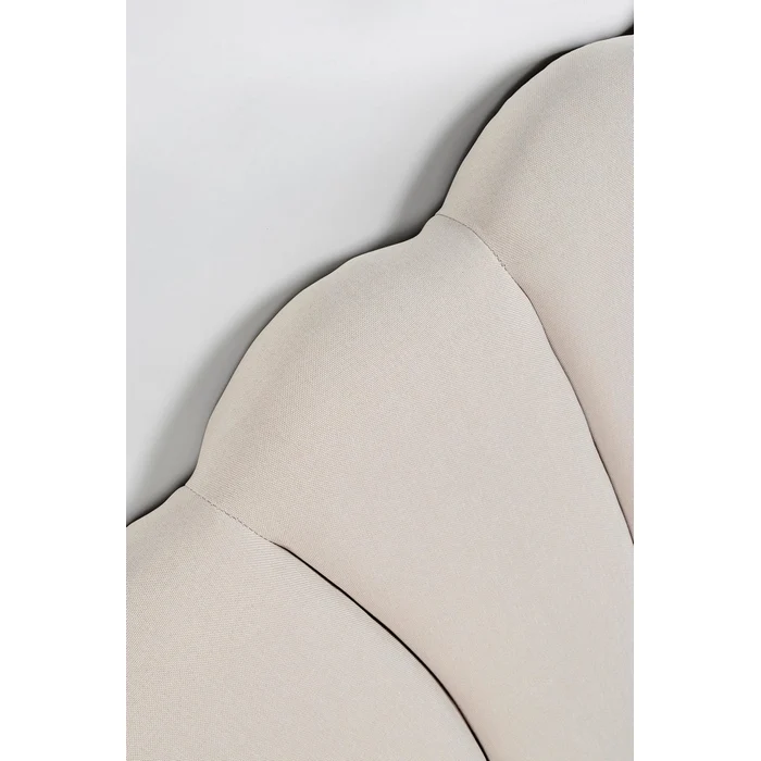 Testiera per letto in tessuto beige - Azar