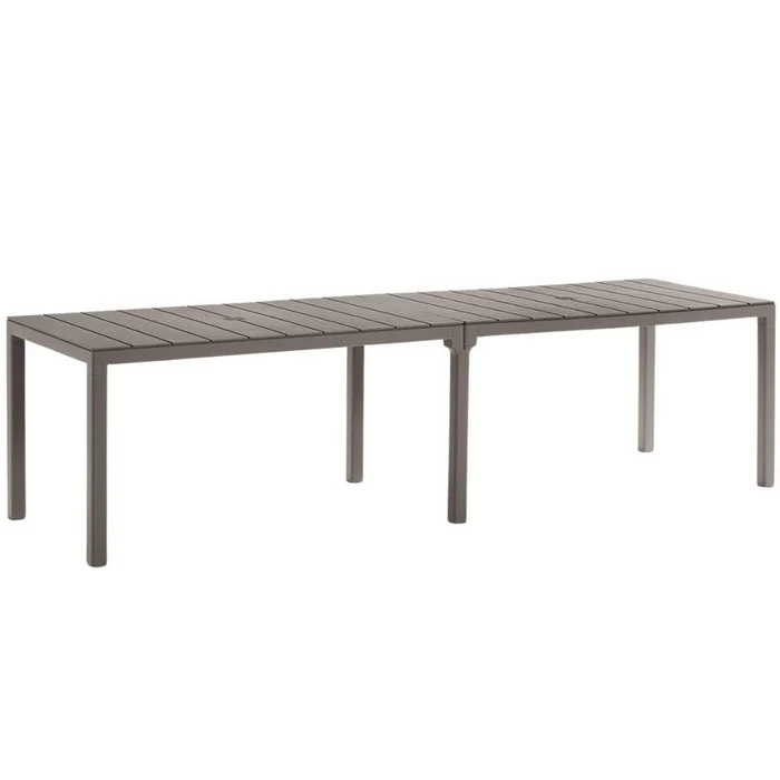 Tavolo da giardino in polipropilene con doghe 2 configurazioni - King Double