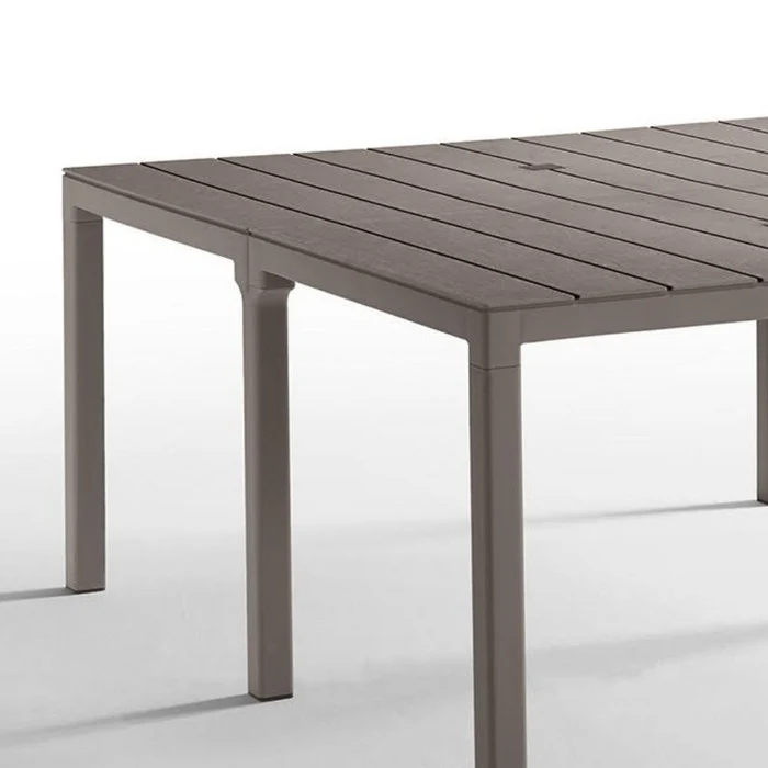 Tavolo da giardino in polipropilene con doghe 2 configurazioni - King Double