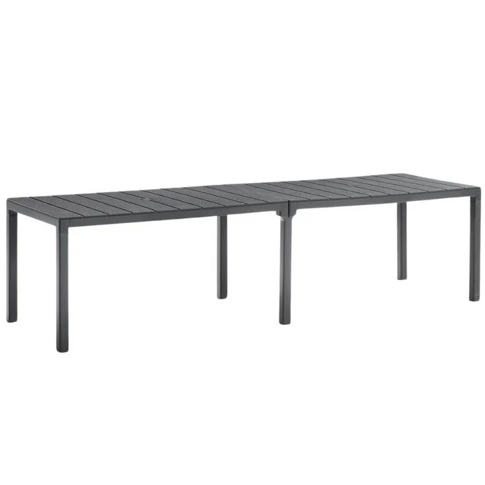 Tavolo da giardino in polipropilene con doghe 2 configurazioni - King Double