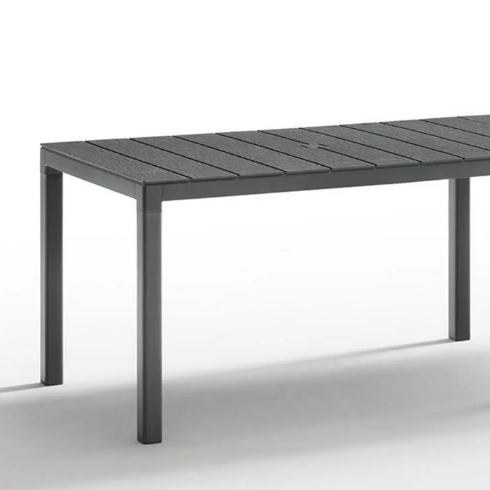 Tavolo da giardino in polipropilene con doghe 2 configurazioni - King Double