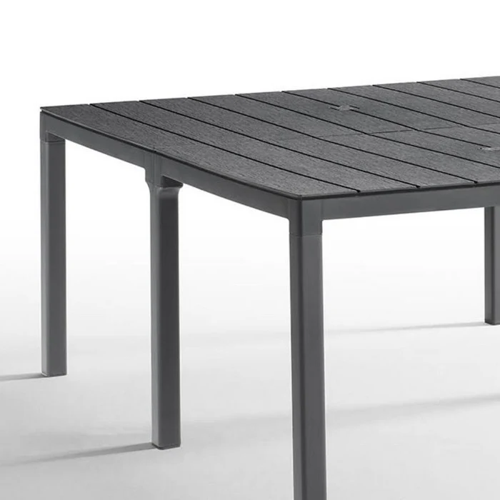 Tavolo da giardino in polipropilene con doghe 2 configurazioni - King Double