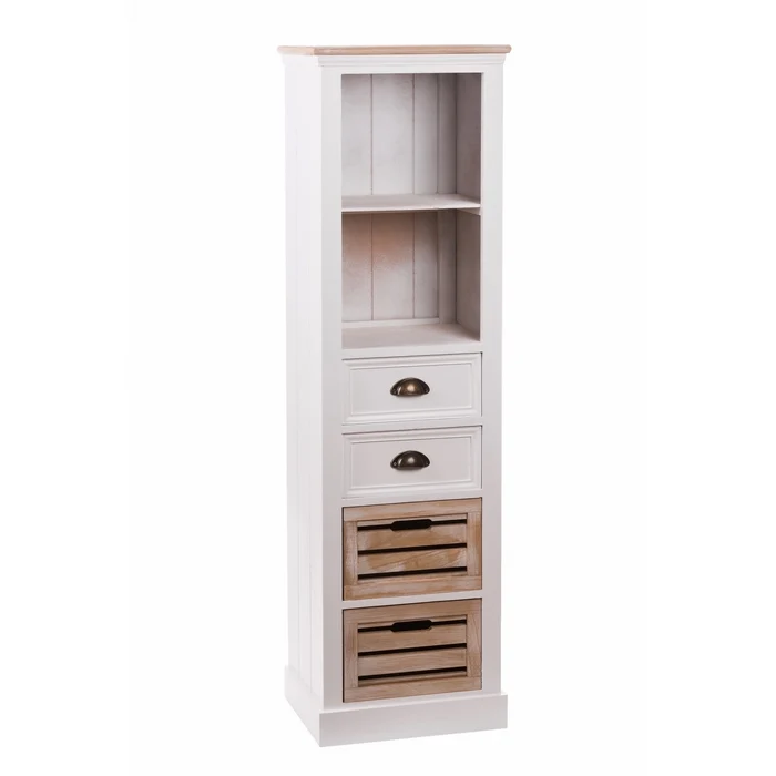 Mobiletto da bagno Shabby con 4 cassetti