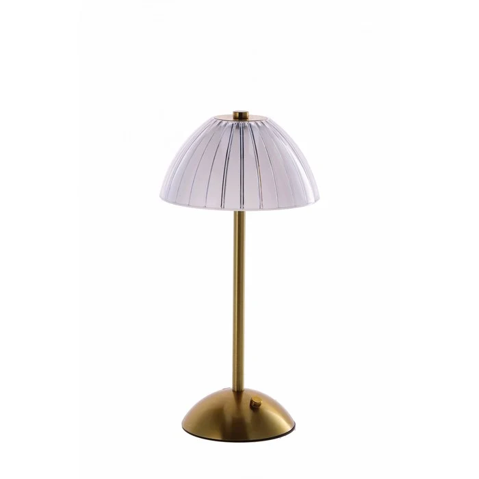 Lampada da tavolo touch ricaricabile in ferro dorato - Maija