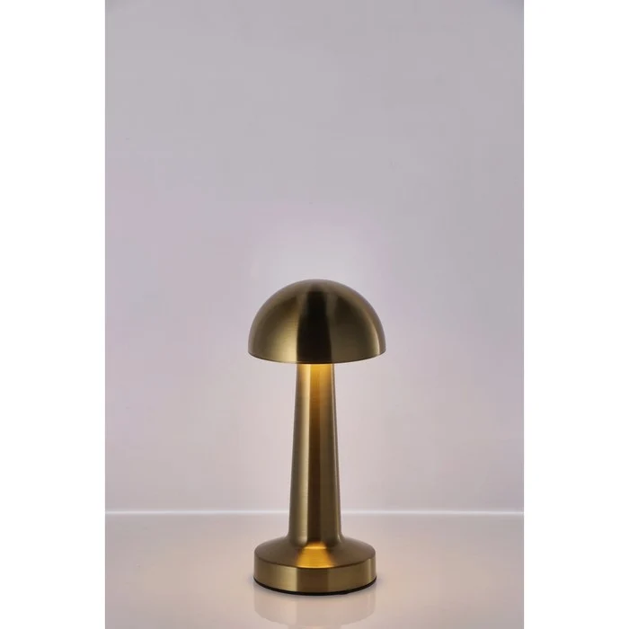 Lampada da tavolo touch ricaricabile in ferro dorato 23 cm - Qirat