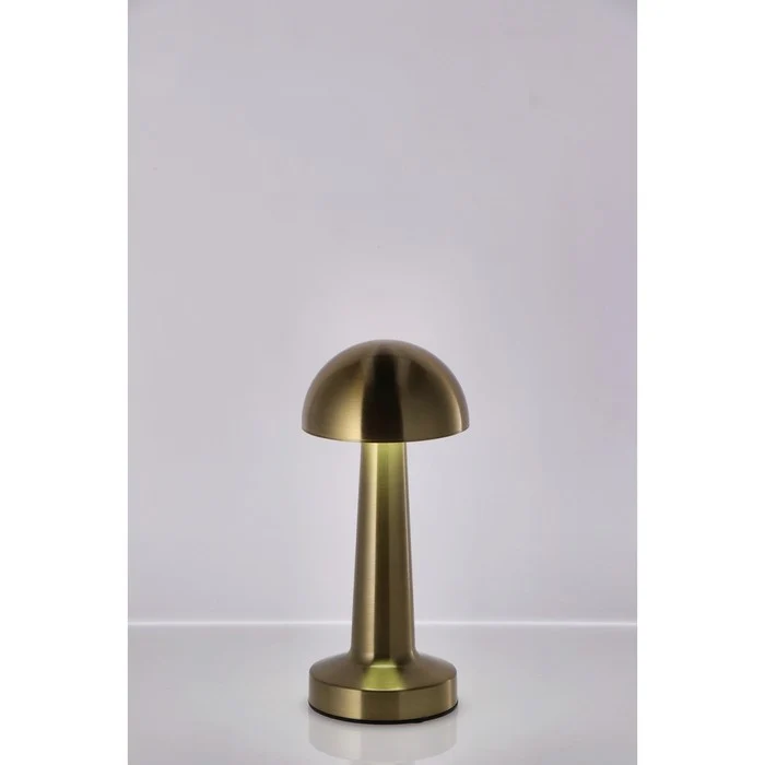 Lampada da tavolo touch ricaricabile in ferro dorato 23 cm - Qirat