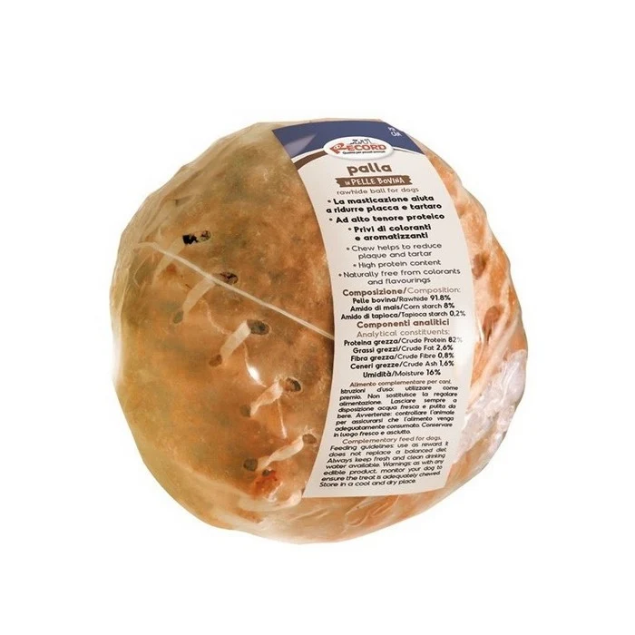 Palla per cani in pelle bovina termoretratta