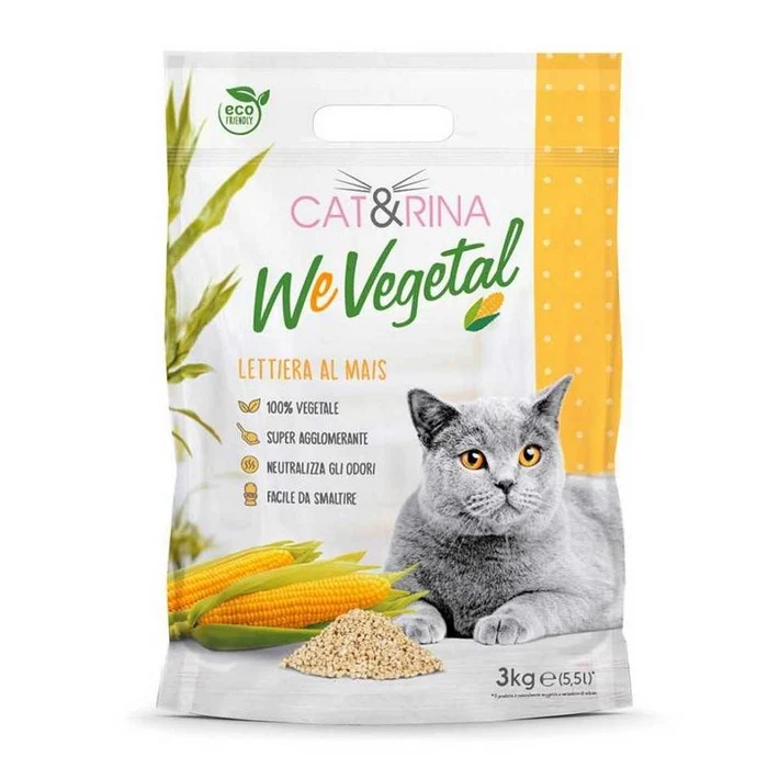 Cat&Rina Lettiera ecologica al mais 5,5 lt - WeVegetal