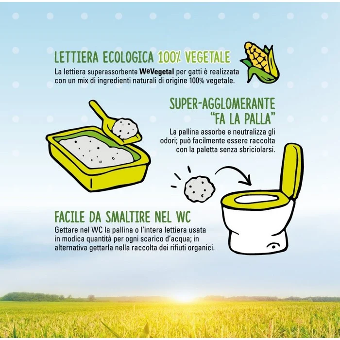 Cat&Rina Lettiera ecologica al mais 5,5 lt - WeVegetal