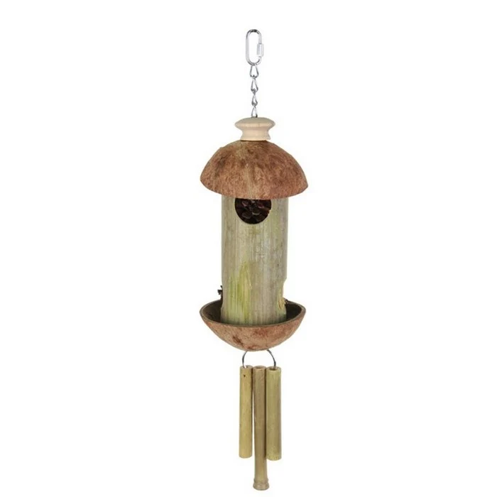Gioco a pendaglio per uccelli in bamboo e cocco