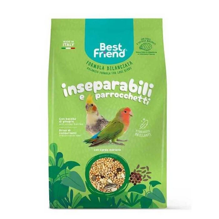 Mangime completo per inseparabili e parrocchetti 500 g - Best Friend