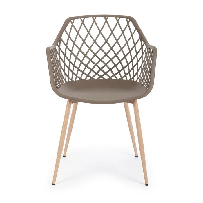 Sedia scandinava ergonomica con braccioli - Optik
