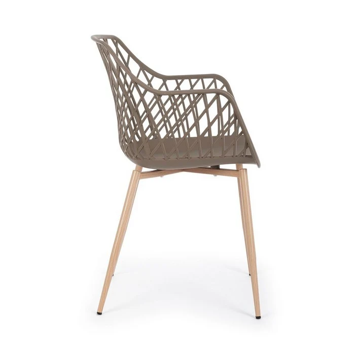 Sedia scandinava ergonomica con braccioli - Optik