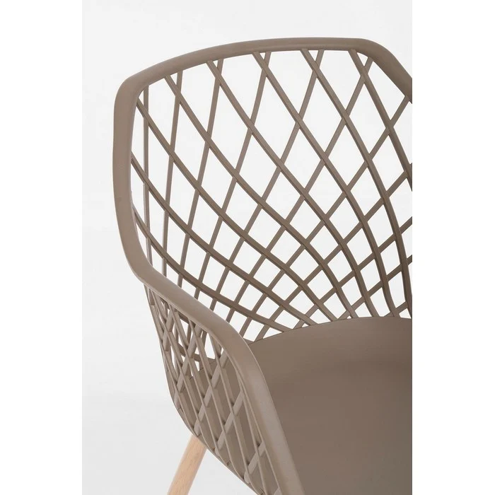 Sedia scandinava ergonomica con braccioli - Optik