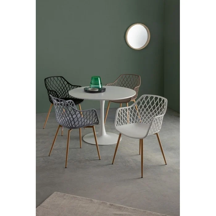 Sedia scandinava ergonomica con braccioli - Optik