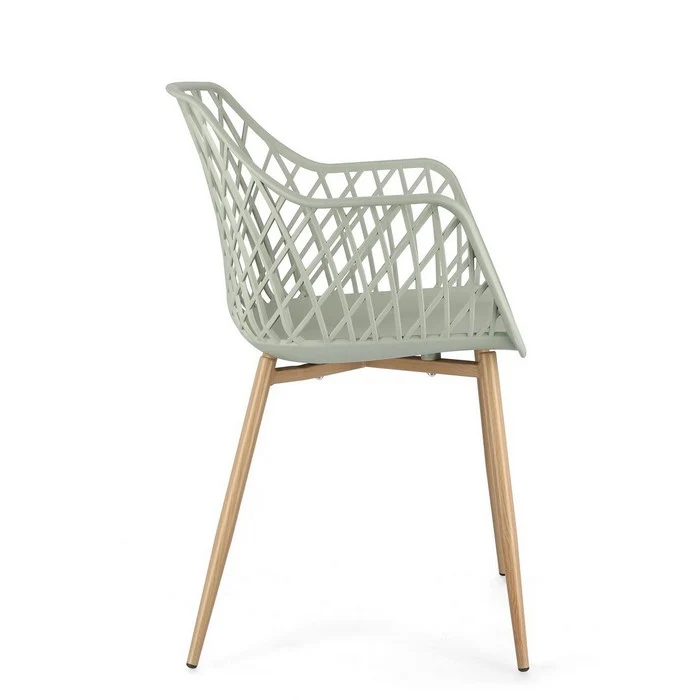 Sedia scandinava ergonomica con braccioli - Optik
