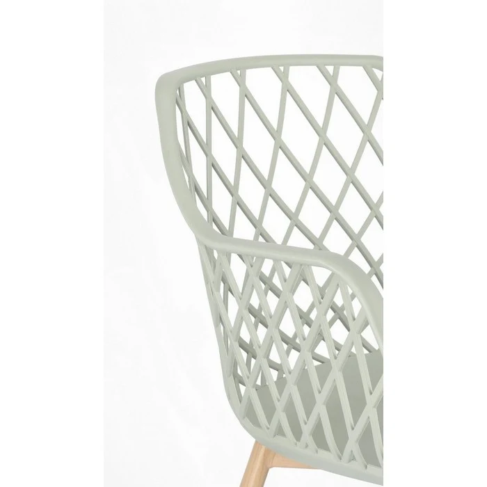 Sedia scandinava ergonomica con braccioli - Optik