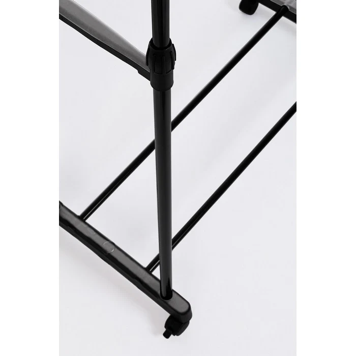 Stand guardaroba appendiabiti 2 barre con ruote - Elida