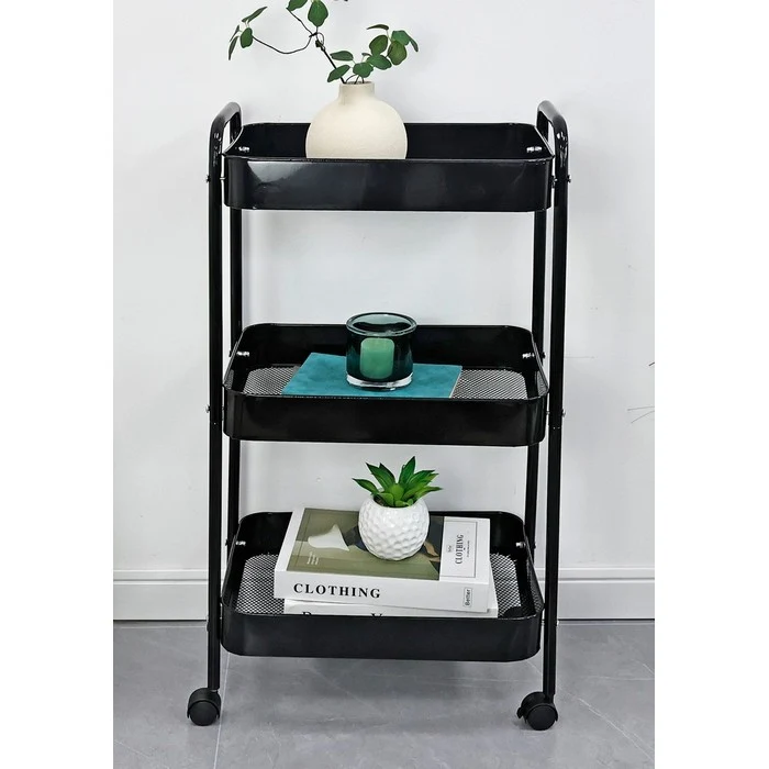 Carrello rettangolare 3 ripiani - Leiky