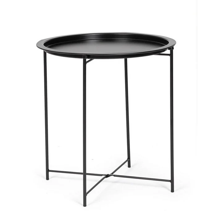 Tavolino in metallo tondo 47 cm - Hilmar
