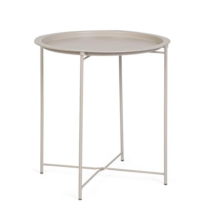 Tavolino in metallo tondo 47 cm - Hilmar