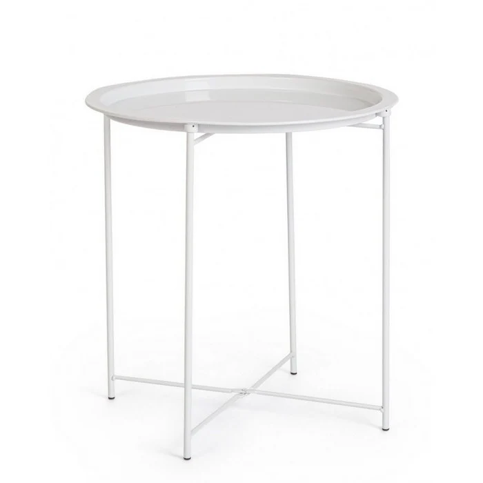 Tavolino in metallo tondo 47 cm - Hilmar