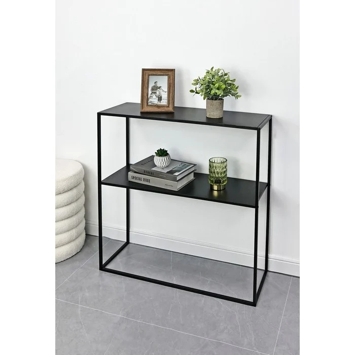 Console rettangolare con ripiano - Alrik
