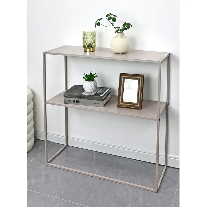 Console rettangolare con ripiano - Alrik