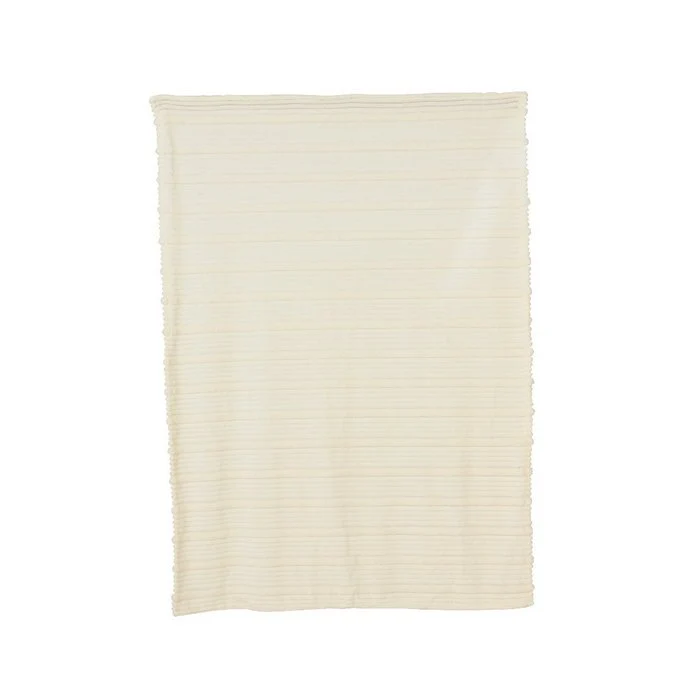 Plaid con trama a righe irregolari 170x130 cm - Ciniglia
