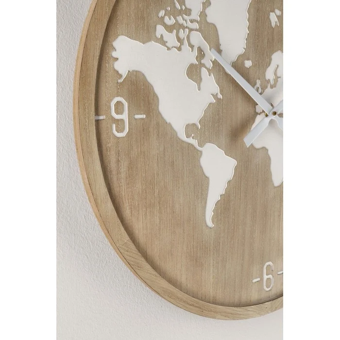 Orologio da parete tondo con planisfero 60 cm - Maxime