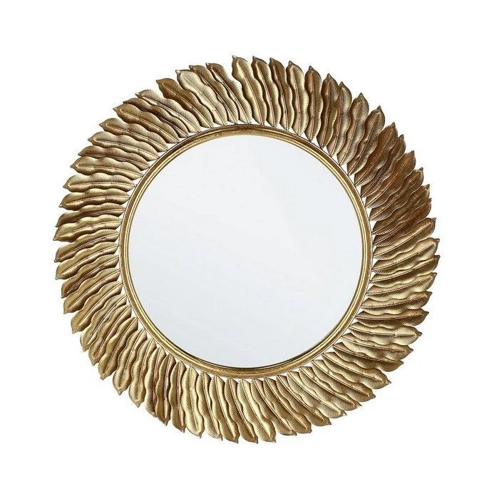 Specchio tondo con cornice dorata 60 cm - Safi