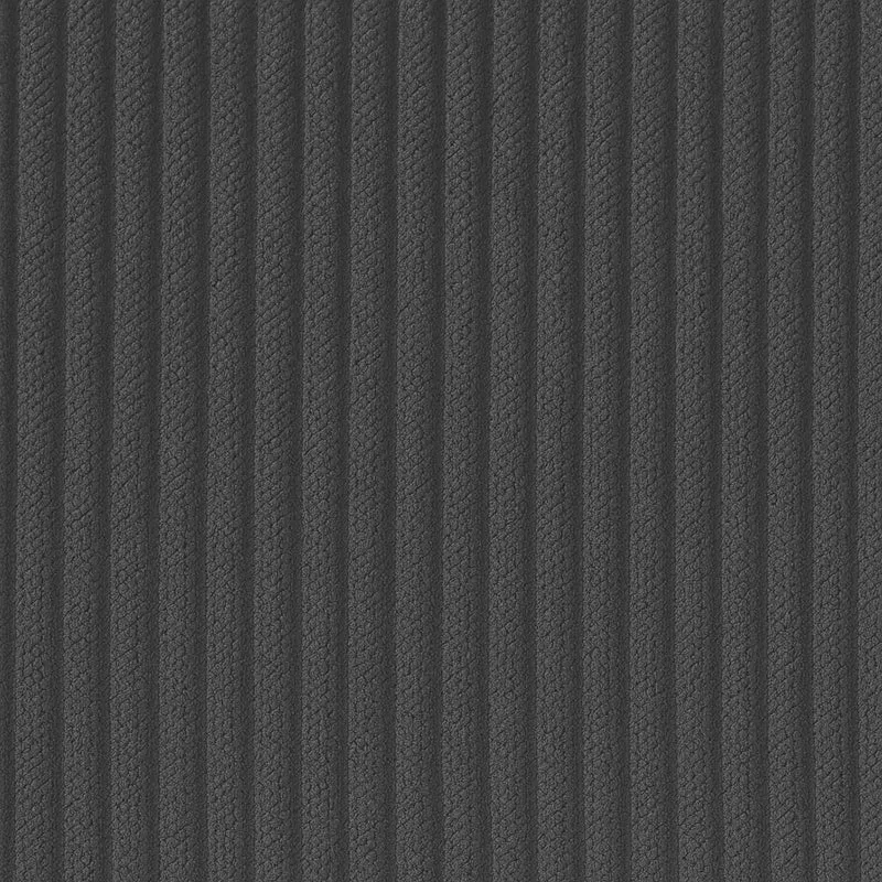 Set 6 sedie in velluto a coste con gambe in metallo nero - Irina