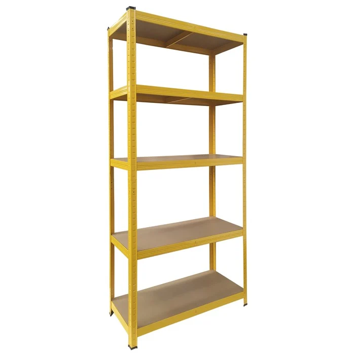 Scaffale in metallo colorato e legno 70x30x145h cm