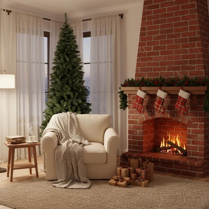 Albero di Natale verde - La Thuile Slim