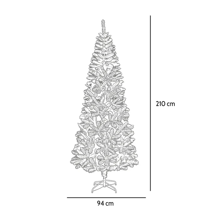 Albero di Natale verde - La Thuile Slim