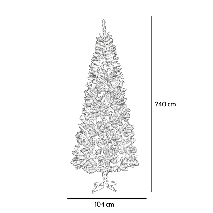 Albero di Natale verde - La Thuile Slim