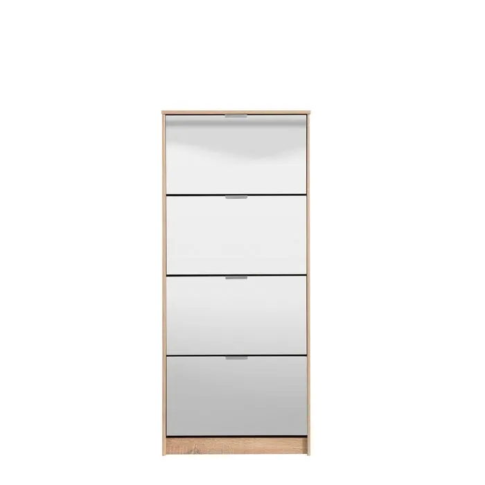 Scarpiera a specchio Iceland rovere