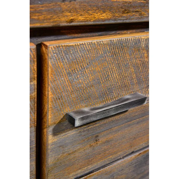 Credenza 3 cassetti e 3 sportelli in legno di acacia - Leicester