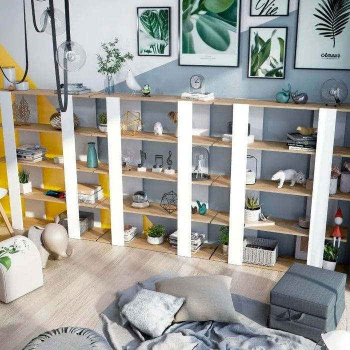 Libreria scaffale 5 ripiani - Deia