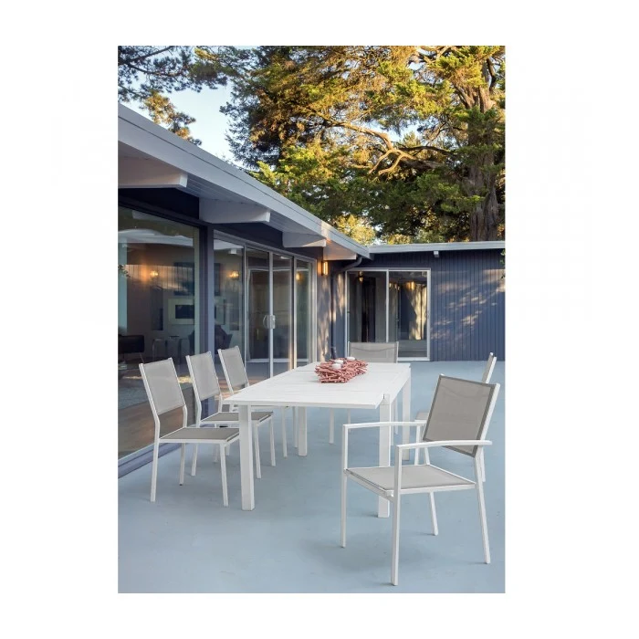 Sedia da giardino con braccioli in alluminio - Hilde