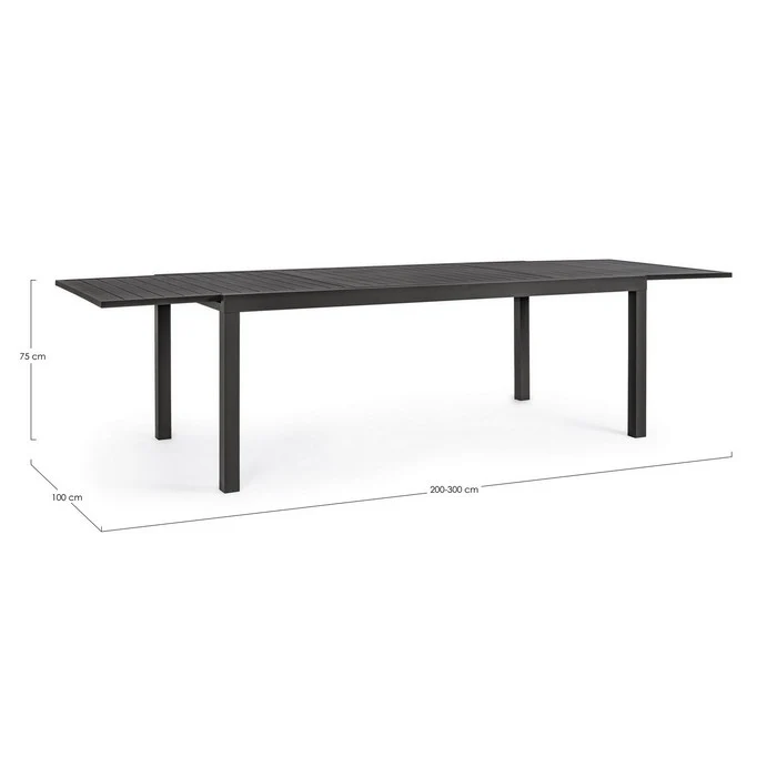 Tavolo da giardino allungabile in alluminio 200-300 cm - Hilde